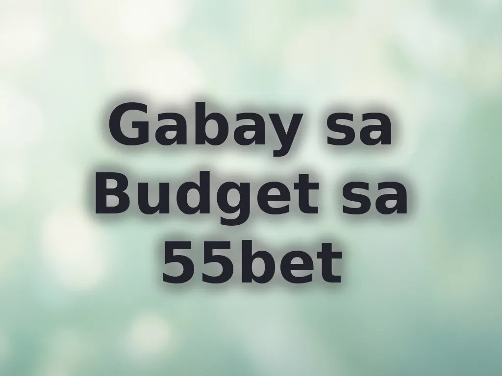 Tips sa budget