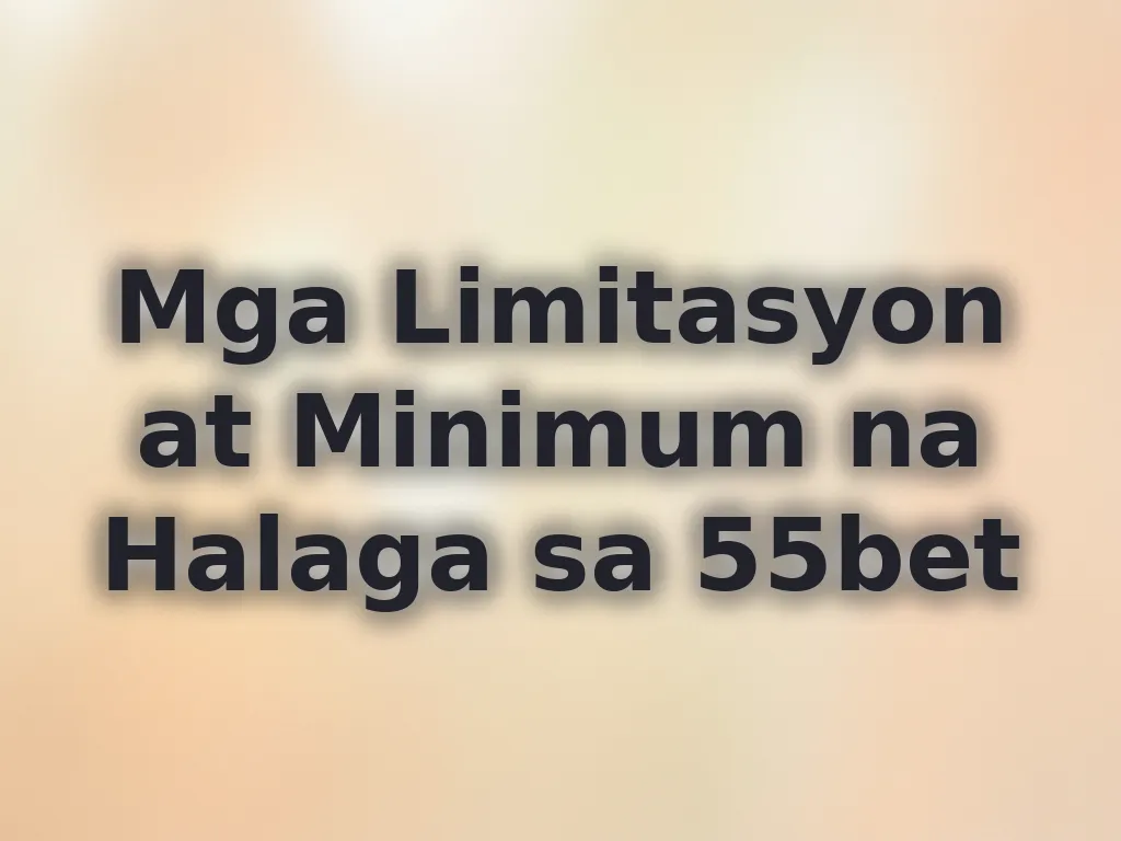 Detalye ng limitasyon